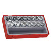 Teng Tools TT1217-6 17 Piece Metric 6p Socket Set 1/2in Drive