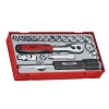 Teng Tools TT3819 19 Piece Reg Metric Socket Set 3/8in Drive