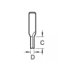 Trend 3/1 x 1/4 TCT Two Flute Cutter 5.0mm x 16mm