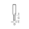Trend 3/2 x 1/4 TCT Two Flute Cutter 6.0 x 16mm