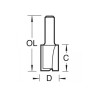 Trend 3/4 x 1/4 TCT Two Flute Cutter 8.0mm x 19mm