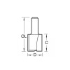 Trend 4/5 x 1/2 TCT Two Flute Cutter 19.0mm x 25mm