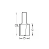 Trend 4/5 x 1/2 TCT Two Flute Cutter 19.0mm x 25mm