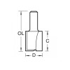 Trend 4/80 x 1/2 TCT Two Flute Cutter 25.4mm x 37mm