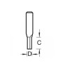 C001 X 1/4  Tct Two Flute Cutter 3.2 X 9.5mm