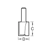 Trend C030 x 1/4 TCT Two Flute Cutter 19.1mm x 25.4mm