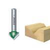 C044 X 1/4 Tct Chamfer V Groove 45° 6.0 X 12.7mm