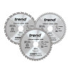 Trend CraftPro Saw Blade 190 x 30mm x 24T/40T/60T (Pack 3)