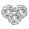 Trend CraftPro Plunge Saw Blade 165 x 20mm x 48T (Pack 3)