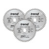Trend CraftPro Panel Trim Saw Blade 165 x 20mm x 48T (Pack 3)