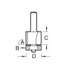 Trend T46/01 x 1/2 TCT 90° Template Profiler 12.7 x 25mm