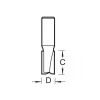 Trend TR37 x 1/2 TCT Two Flute Cutter Long Shank 12 x 63mm