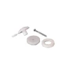 Polycarbonate Fixing Buttons 16mm White Pack of 10