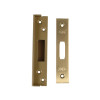 Union StrongBOLT 2100 Mortice Deadlock Rebate Kit 13mm Polished Brass Box