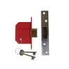 Strongbolt 2100S Bs 5 Lever Mortice Deadlock 67mm 2.5In Satin Chrome Box