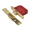 Union StrongBOLT 2100S BS 5 Lever Mortice Deadlock 67mm 2.5in Satin Brass Visi