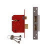 Union 2234E 5 Lever BS Mortice Sash Lock Plated Brass Finish 79.5mm 3in Box