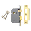Union 2277 3 Lever Mortice Sash Lock Satin Chrome 65mm 2.5in Box