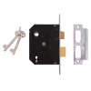 Union 2295 2 Lever Mortice Sash Lock Polished Brass 76mm 3in Visi