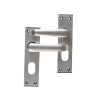 Union Ambassador Oval Plate Door Furniture Anodised Silver Visi Pack