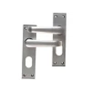 Union Ambassador Oval Plate Door Furniture Anodised Silver Visi Pack
