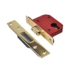 StrongBOLT 21EU EUS-PB-2.5 Euro Deadlock Plated Brass 65mm 2.5in