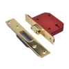 Strongbolt 2103S Polished Brass 3 Lever Mortice Deadlock Visi 79mm 3In
