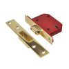 Strongbolt 2105S Polished Brass 5 Lever Mortice Deadlock Visi 65mm 2.5In