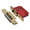 Strongbolt 2203S Polished Brass 3 Lever Mortice Sash Lock Visi 65mm 2.5In