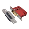 Strongbolt 2203S Stainless Steel 3 Lever Mortice Sash Lock Visi 65mm 2.5In