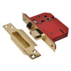 Strongbolt 2205S Polished Brass 5 Lever Mortice Sash Lock Visi 65mm 2.5In