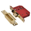 Strongbolt 2205S Polished Brass 5 Lever Mortice Sash Lock Visi 65mm 2.5In