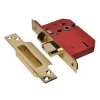 Strongbolt 2205S Polished Brass 5 Lever Mortice Sash Lock Visi 79mm 3In