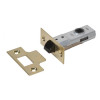 Union J2600 3.0 Tubular Latch Essentials Polished Brass Finish Boxed 79mm 3in