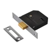ES-DL Polished Brass Essentials 3 Lever Mortice Deadlock Visi 79mm 3in