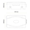 Masterplug Weather Proof Box Dimensions