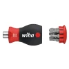 Wiha Magnetic SoftFinish&Acirc;&reg; Stubby Screwdriver with Bit Magazine (SL, PH)