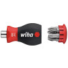 Wiha Magnetic SoftFinish® Stubby Screwdriver with Bit Magazine (PH, PZ)