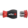 Wiha Magnetic SoftFinish&Acirc;&reg; Stubby Screwdriver with Bit Magazine (PH, PZ)
