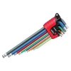 Wiha ErgoStar MagicRing&Acirc;&reg; Colour Hex Ball End L-key Set, 9 Piece