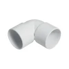 Solvent - 90 Deg Knuckle Bend 50mm - White