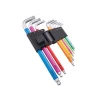 Faithfull 9 Piece Colour Coded Hex Key Set
