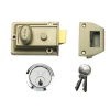 Yale 77 Traditional Nightlatch Nickel Brass SC Cylinder 60mm Backset Box