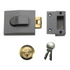 81 Rollerbolt Nightlatch DMG Brass Cylinder 60mm Backset Box