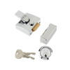 Yale 85 Deadlocking Nightlatch Chrome Finish 40mm Backset Box