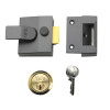 Yale 85 Deadlocking Nightlatch DMG Satin Chrome Cylinder 40mm Backset Box