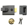 91 Basic Nightlatch DMG Brass Cylinder 60mm Backset Box