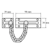 P1037 Door Chain Chrome Finish