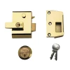 P2 Double Security Nightlatch Brasslux Finish 40mm Backset Visi