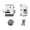 Yale P2 Double Security Nightlatch DMG/PB Finish 40mm Backset Visi